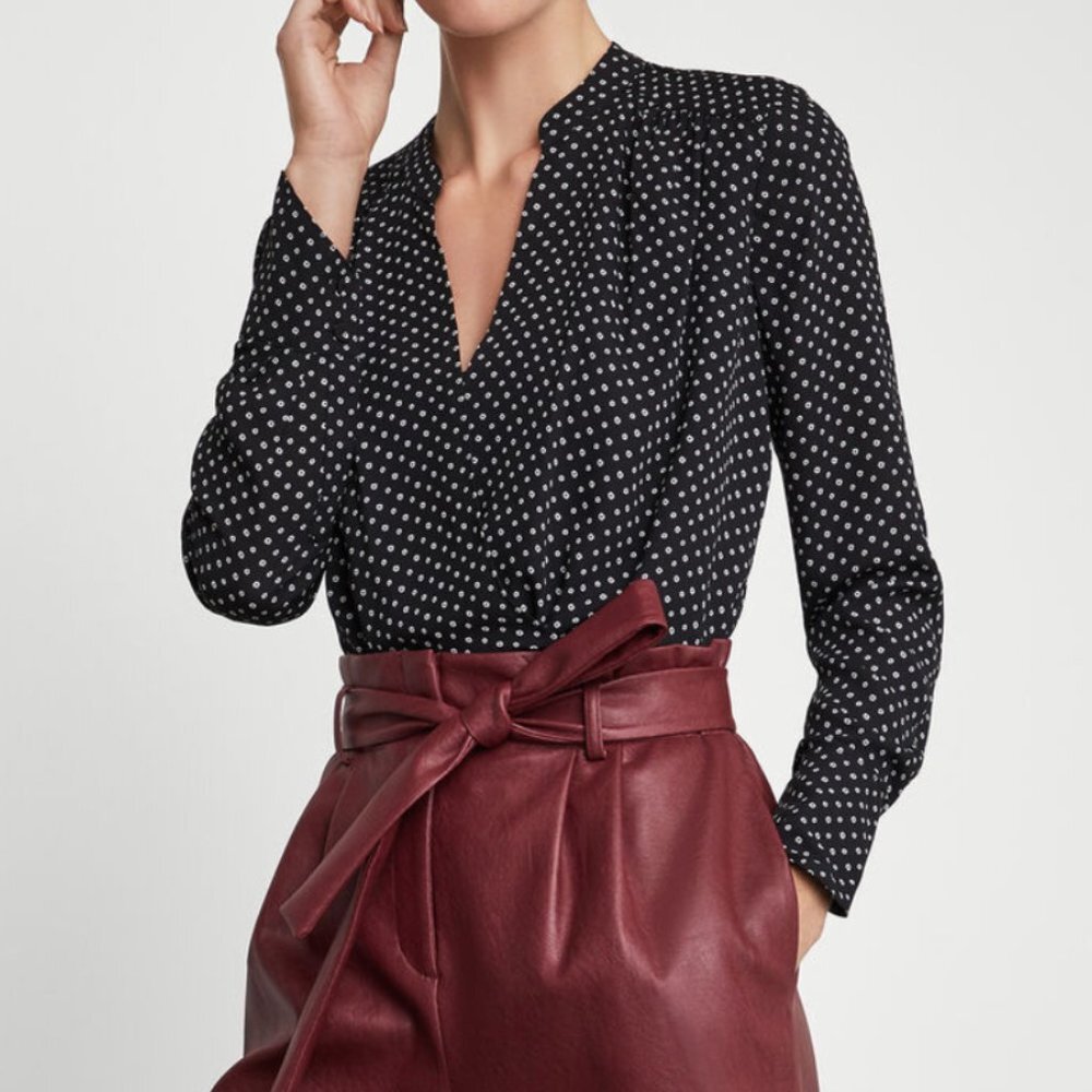 Floral Dots High-Low Top